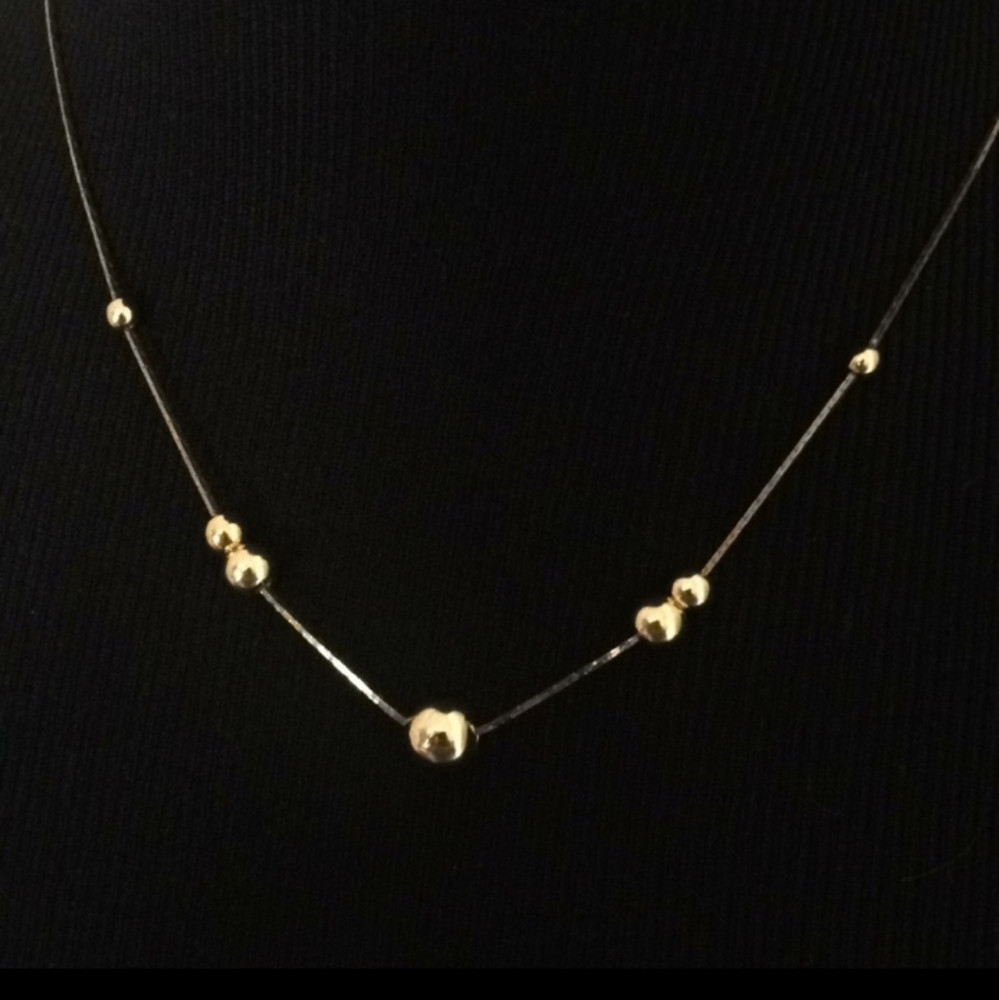 1970's vintage slide a bead necklace.  FUN!! - Picture 3 of 6